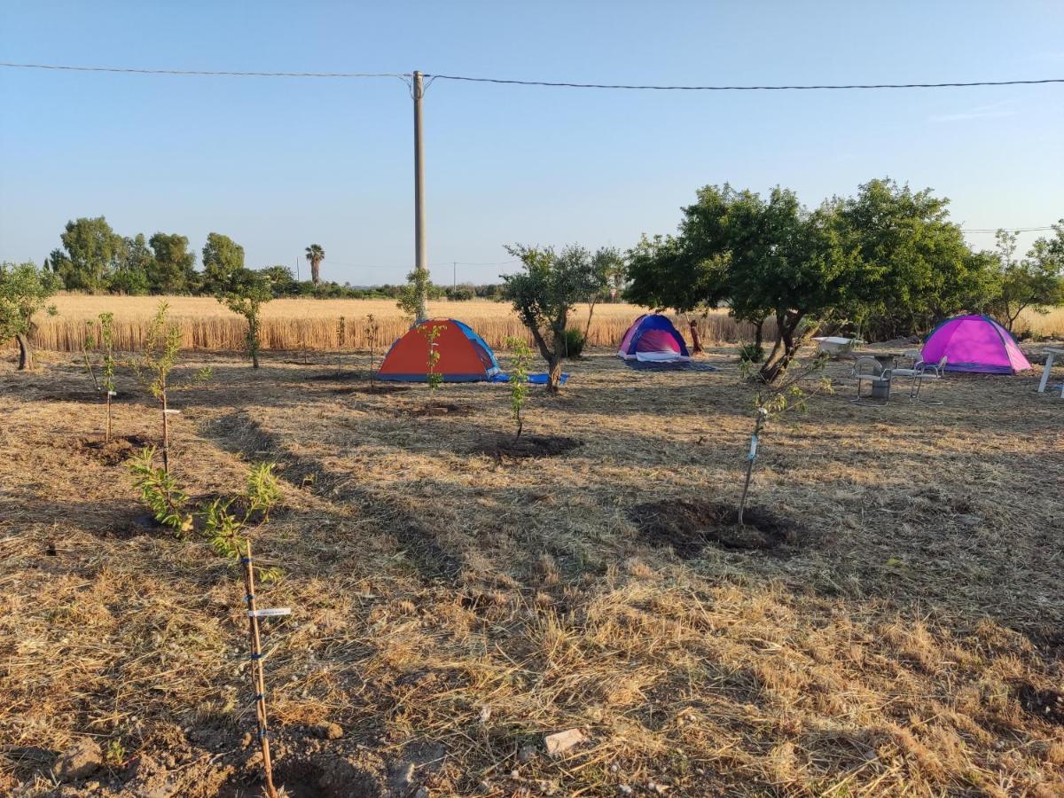 Aree Tende Presso La Casa In Campagna Di Ottavia Hotel Alezio Bagian luar foto